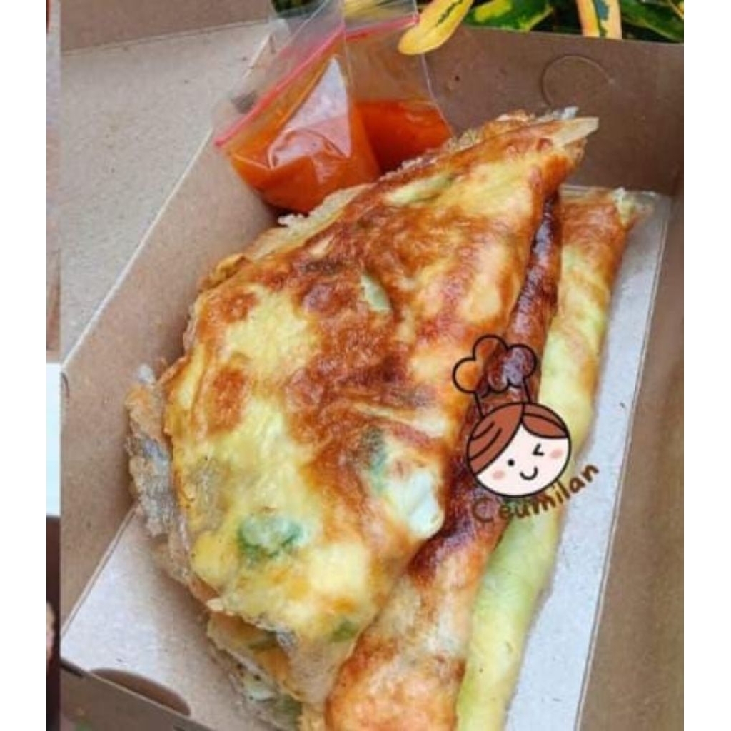 Martabak telor lumpia isi daging
