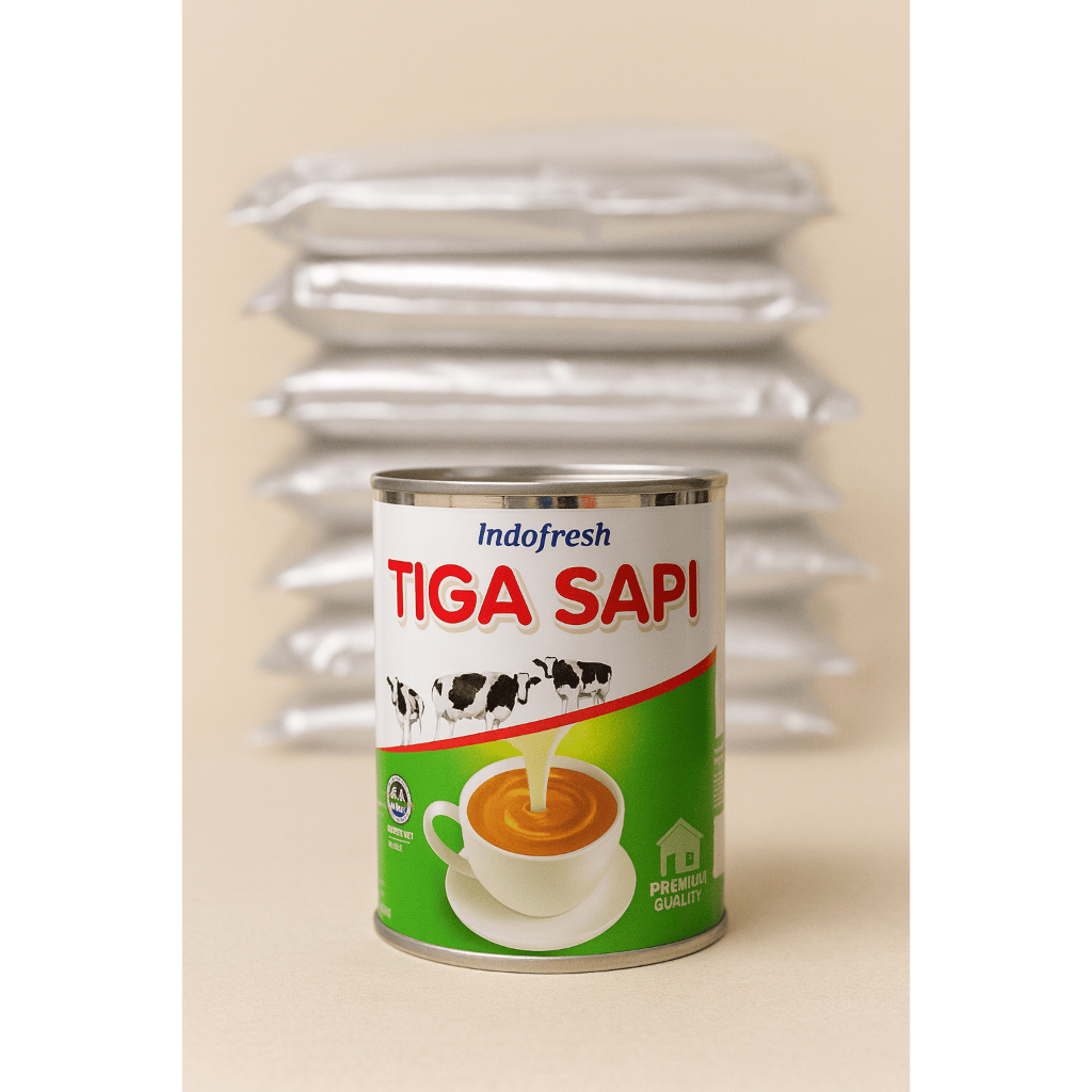 SUSU KENTAL MANIS TIGA SAPI 490 ml Kaleng / SUSU Kental Manis/3 SAPI