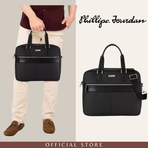 Phillipe Jourdan Leonell Tas Selempang Pria Black (Canvas)