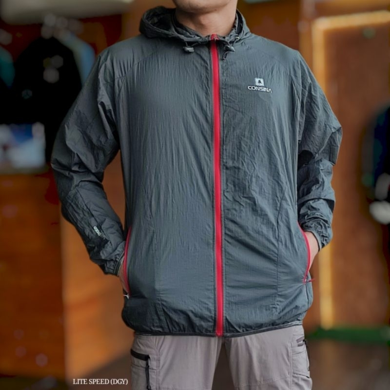 JAKCKET PARASUT WATERPROOF QUICK START CONSINA ULTRALIGHT JAKET OLAHRAGA,JOGGING,LARI,BERSEPEDA,GYM 