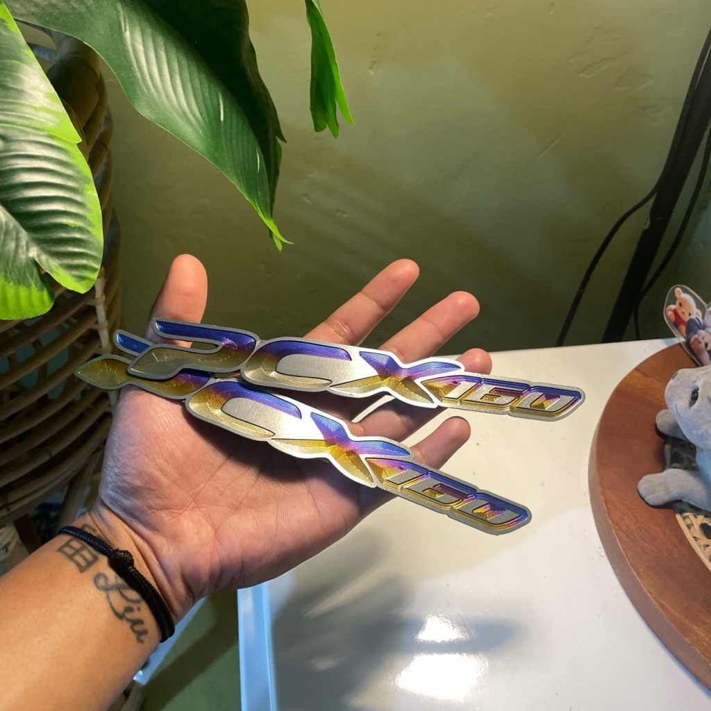 100% ORI TITANIUM EMBLEM PCX/PCX160