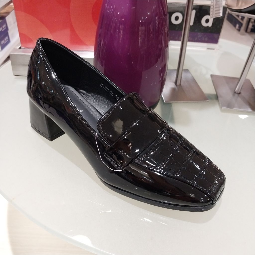 LAVIOLA‼️sepatu wanita fantofel kerja heels 5cm glosy original
