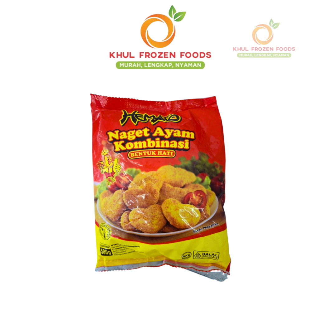 Hemato Naget Ayam Hati 500 Gr/ Nugget hemato/ Nugget hati/ Nugget murah/ Nugget frozen