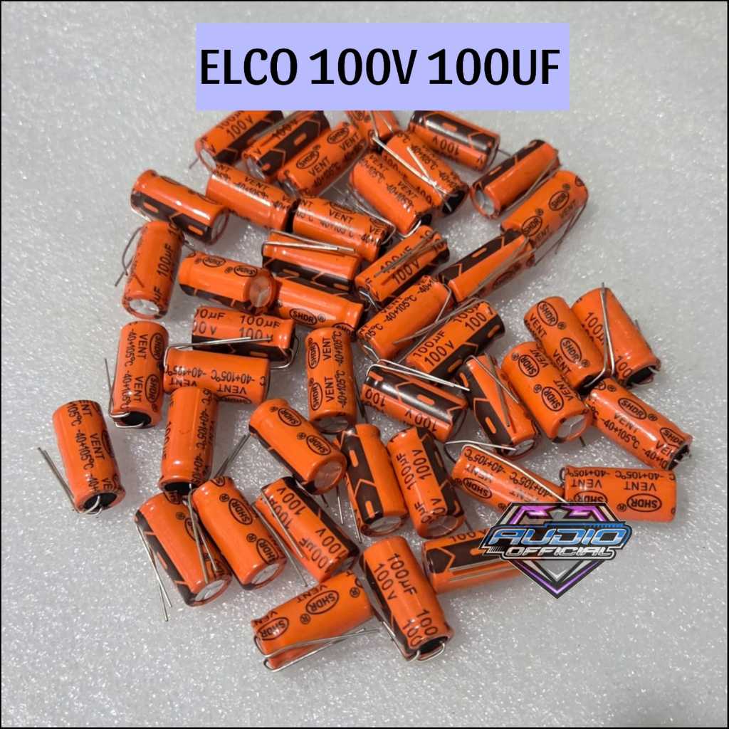Elco Capasitor 100v 100uf Elko Kapasitor Kualitas Bagus