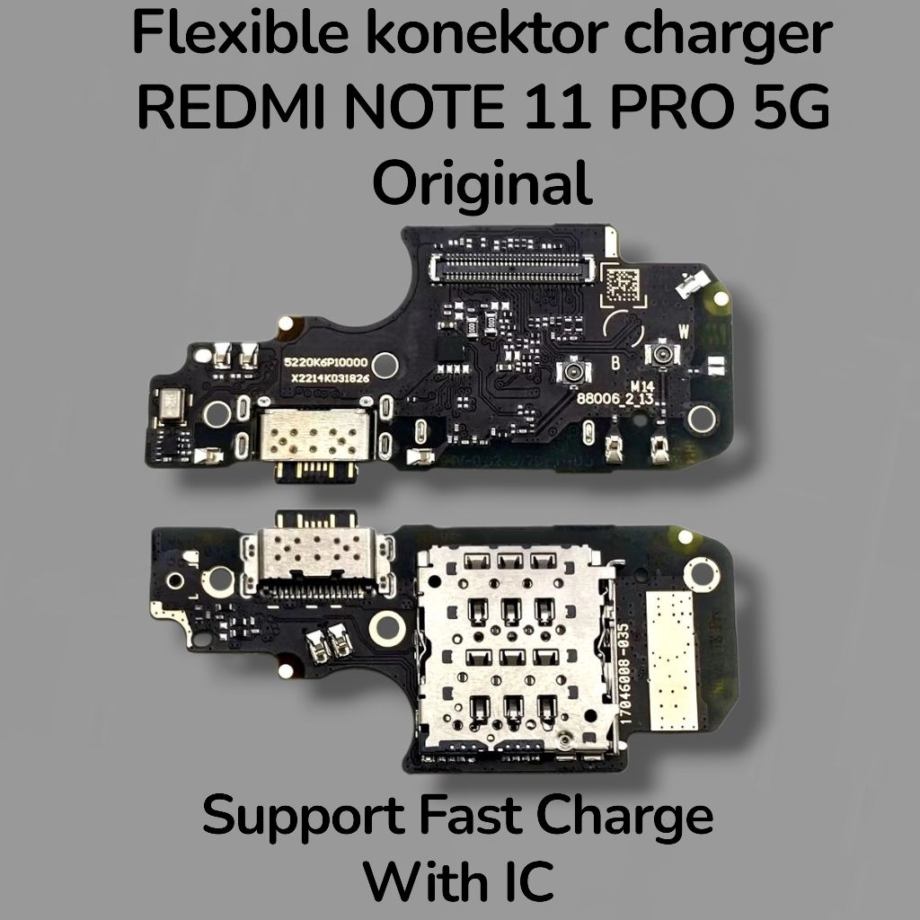 HP REDMI NOTE 11 PRO 5 PAPAN KONEKTOR CHARGER / PAPAN CAS ORIGINAL