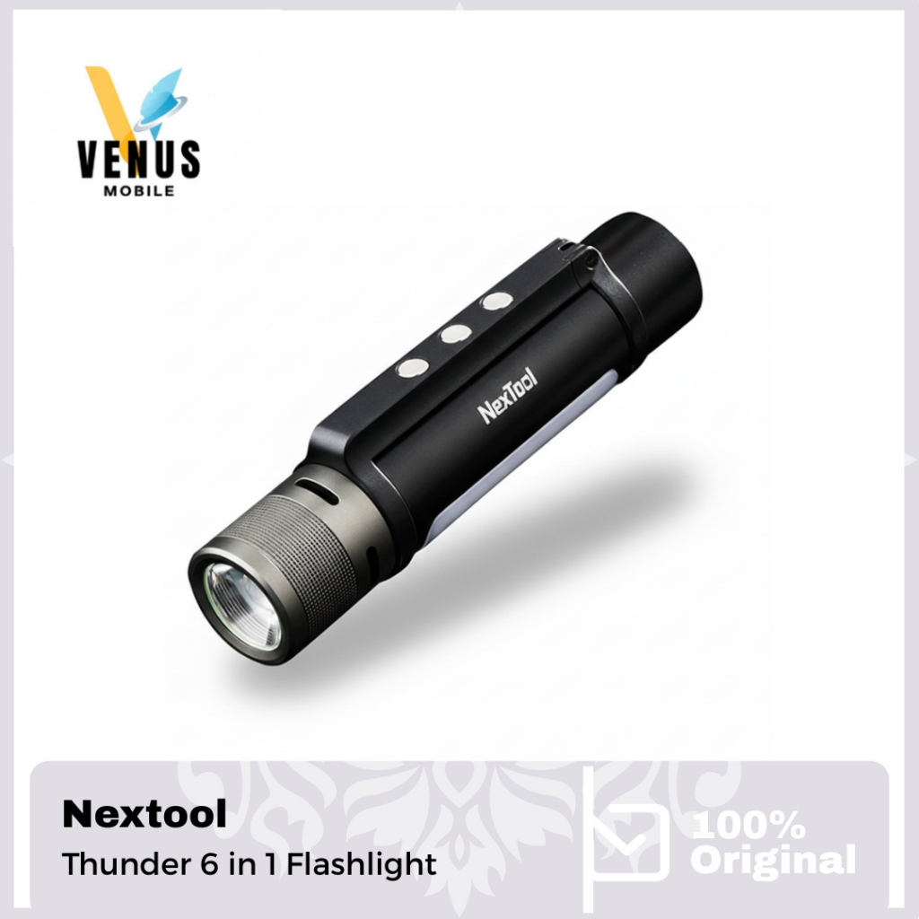 NexTool Thunder Flashlight Outdoor 6 in 1 - nextool senter 6in1 Lampu & Senter Camping