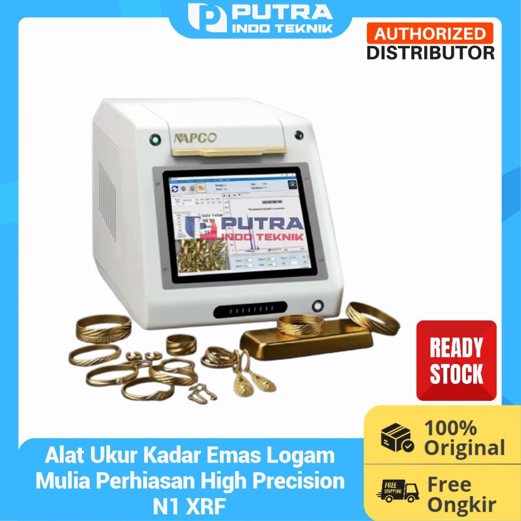 Alat Ukur Kadar Emas Logam Mulia Perhiasan High Precision N1 XRF Gold Tester Accurate Gold Purity Te