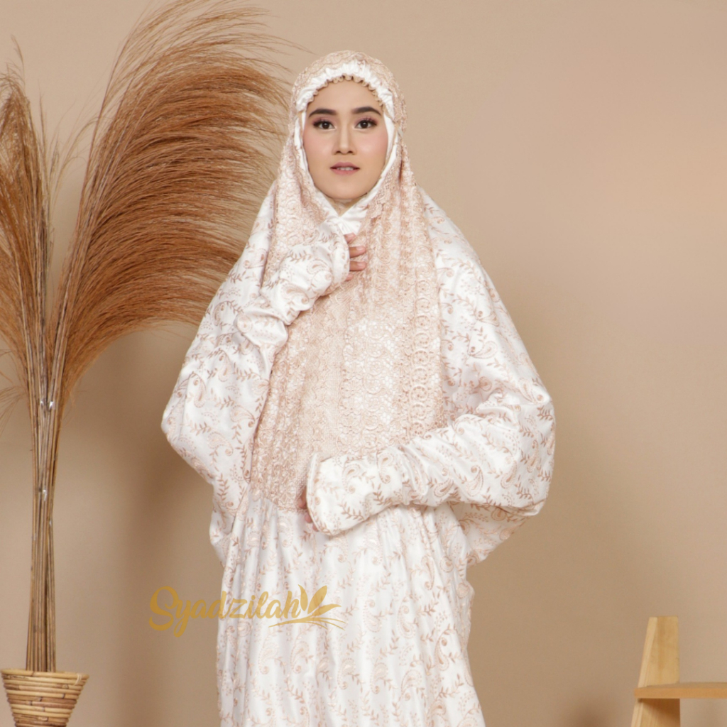 SYADZILAH - Mukena Terusan Dewasa Sutra Paris Catalina Rambat