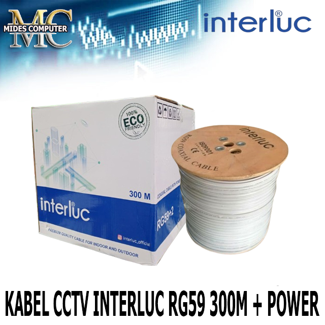 Kabel SPC INTERLUC CCTV 100 meter / 300 meter Kabel CCTV RG59 TITANIUM