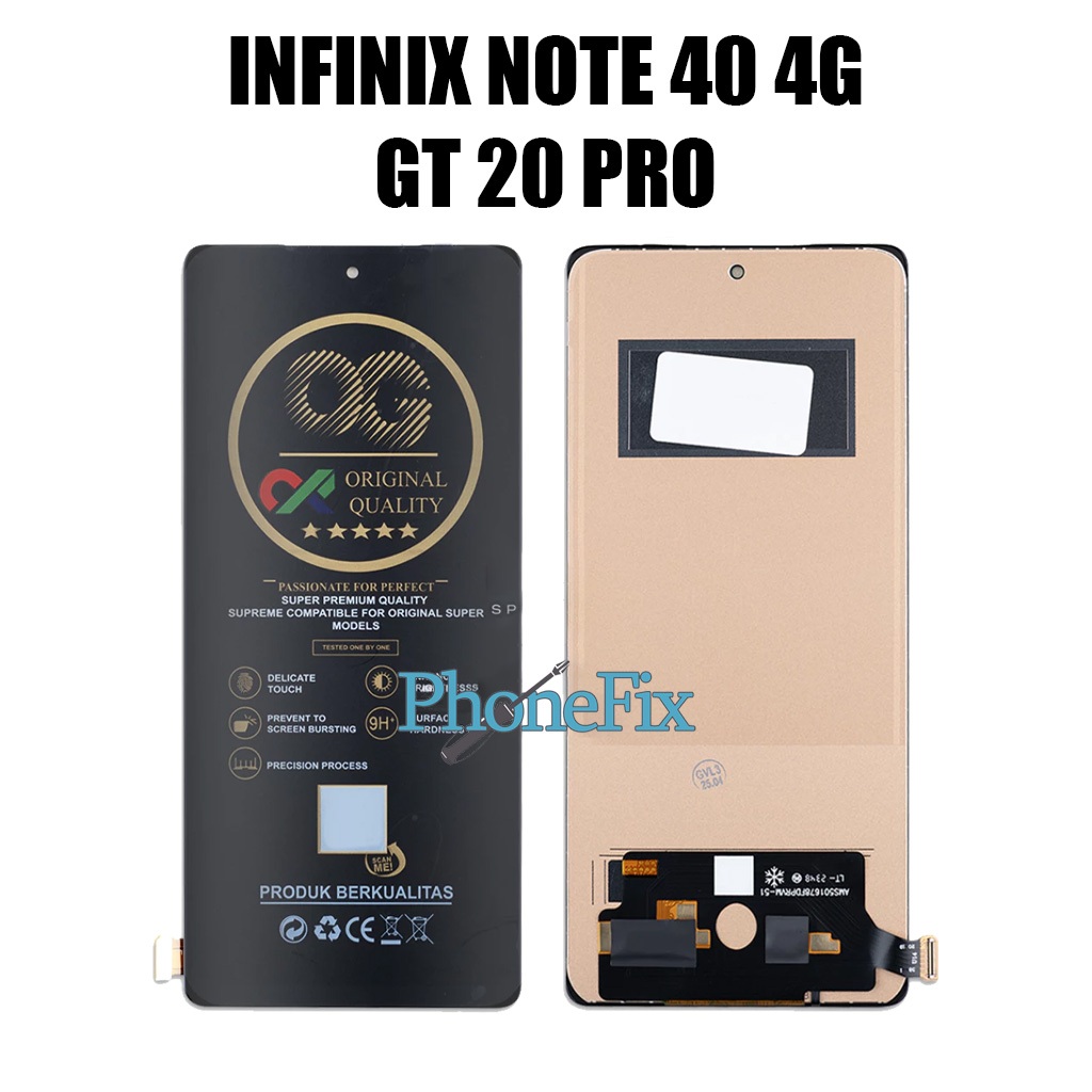 Lcd Touchscreen INFINIX NOTE 40 4G / GT 20 PRO Original OG SUPER Lcd Fullset