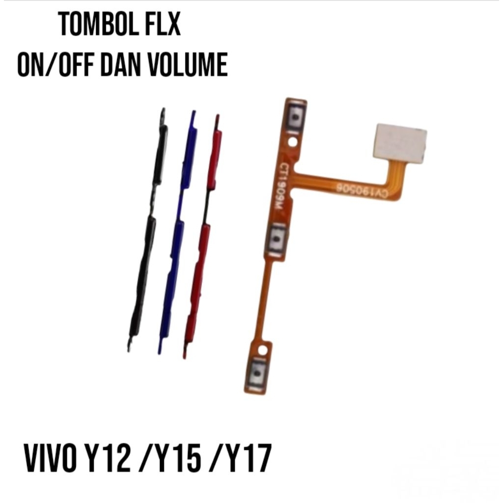 Flexible On Off Volume Vivo Y12 Y15 Y17 Original – Kabel Fleksibel Tombol Power Volume HP Vivo Pengg