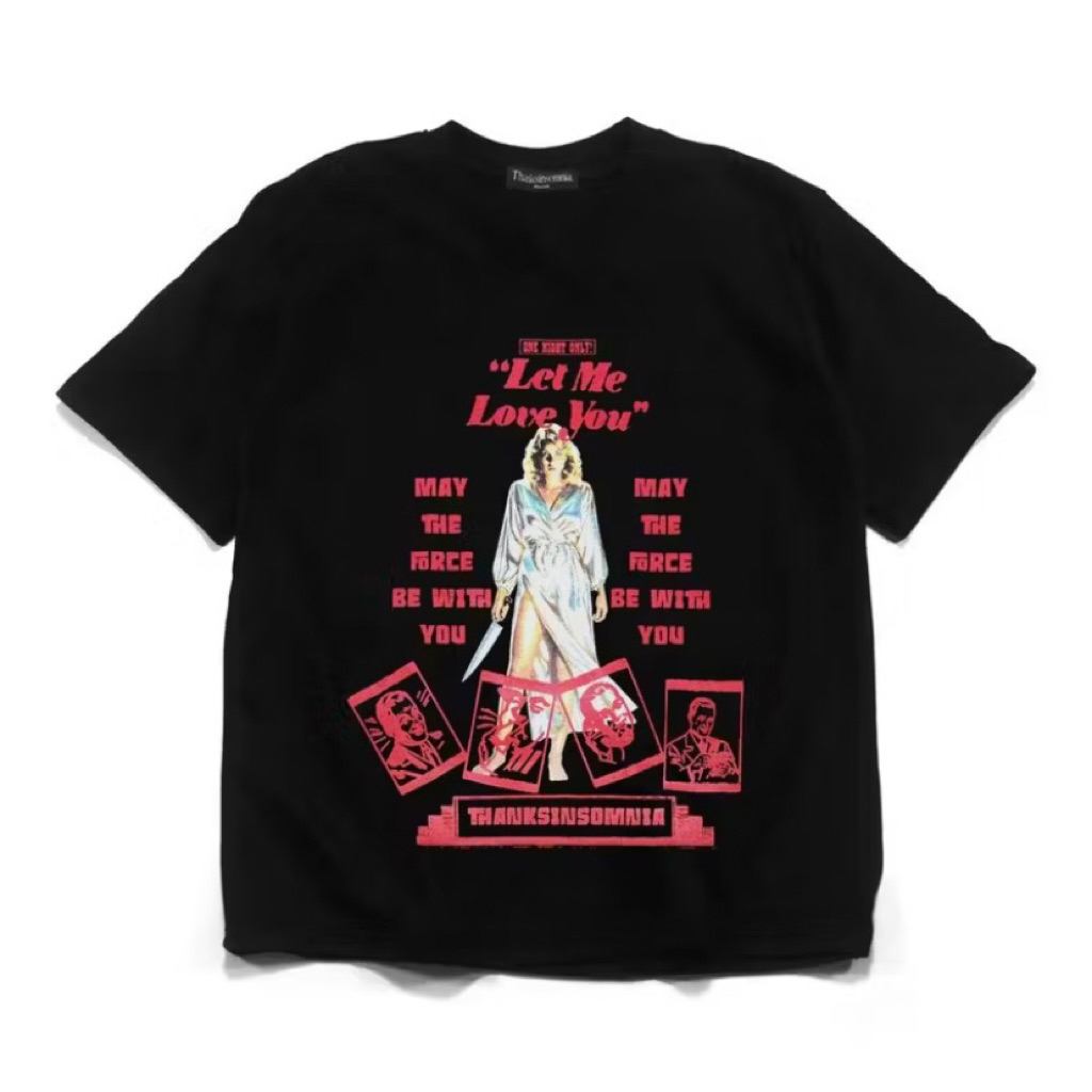 Tshirt Loulla Black Thanksinsomnia 100% ORIGINAL (SEGEL)