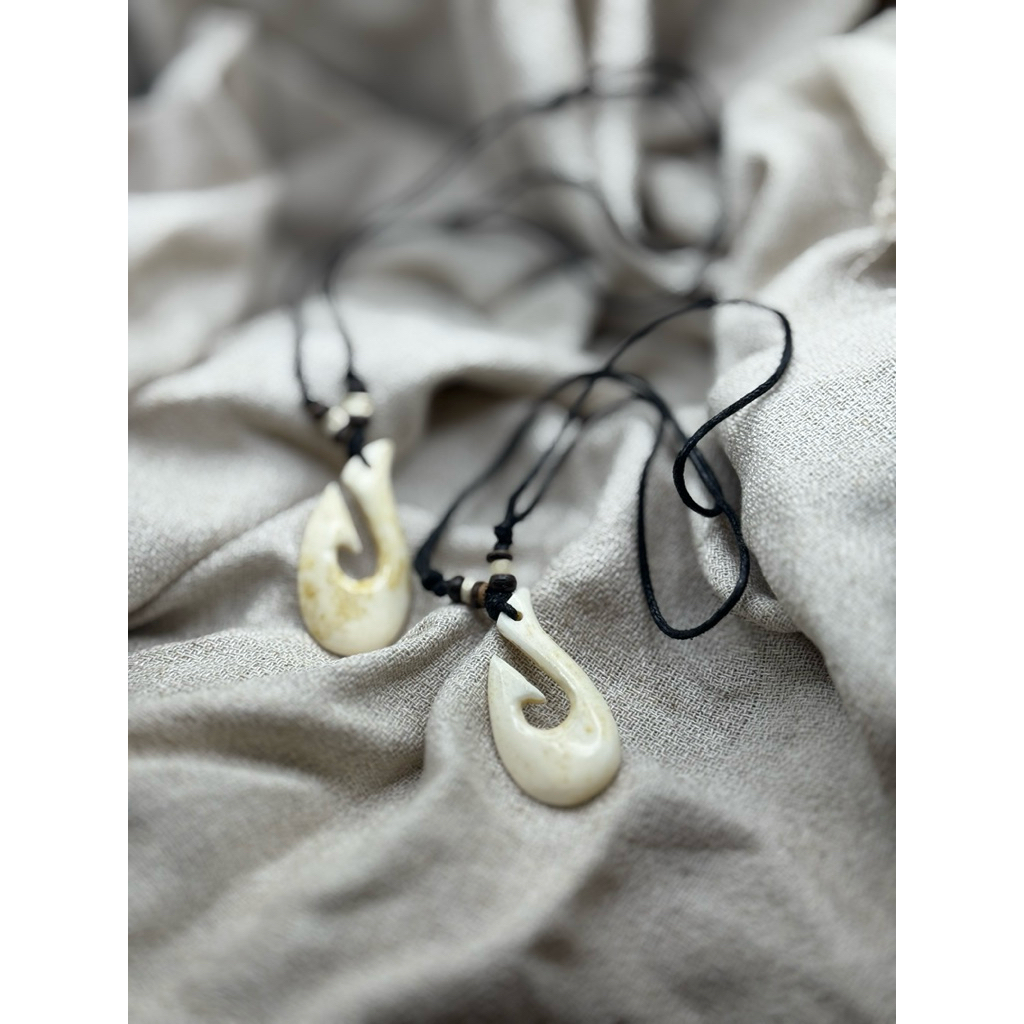 Kalung Tulang Kerbau Motif Ukir K10