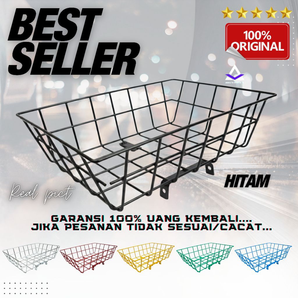 KERANJANG DEPAN SEPEDA ORIGINAL UNIVERSAL PNP MTB MINION FIXIE MINIVELO 27.5 20 INCHIE INCHI SEPEDA 