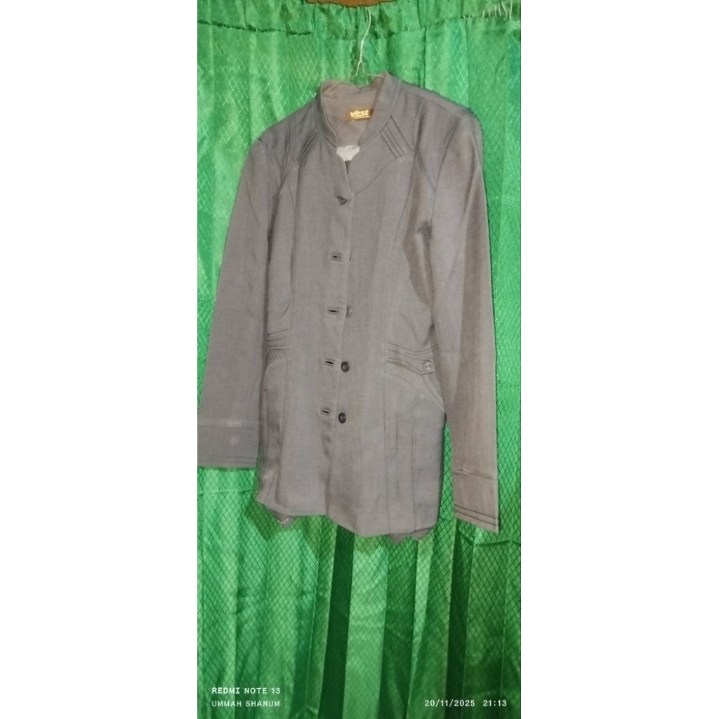 stelan baju dinas guru abu tua