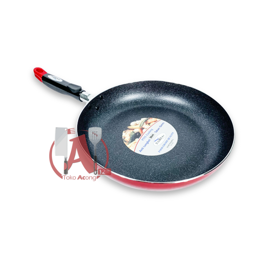 Teflon Akebonno 30cm Anti Lengket / Wajan Penggorengan.