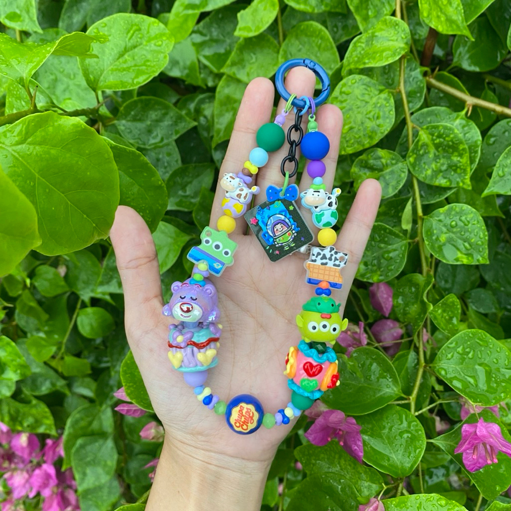 POSH Karakter TOY STORY ; Phone Strap / Bag Charm / Key Chain /Accessories ; PREMIUM BEADS