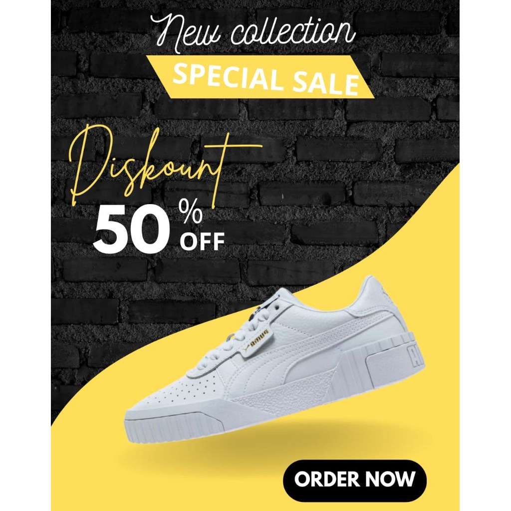 Puma Cali White Cewe Import Quality