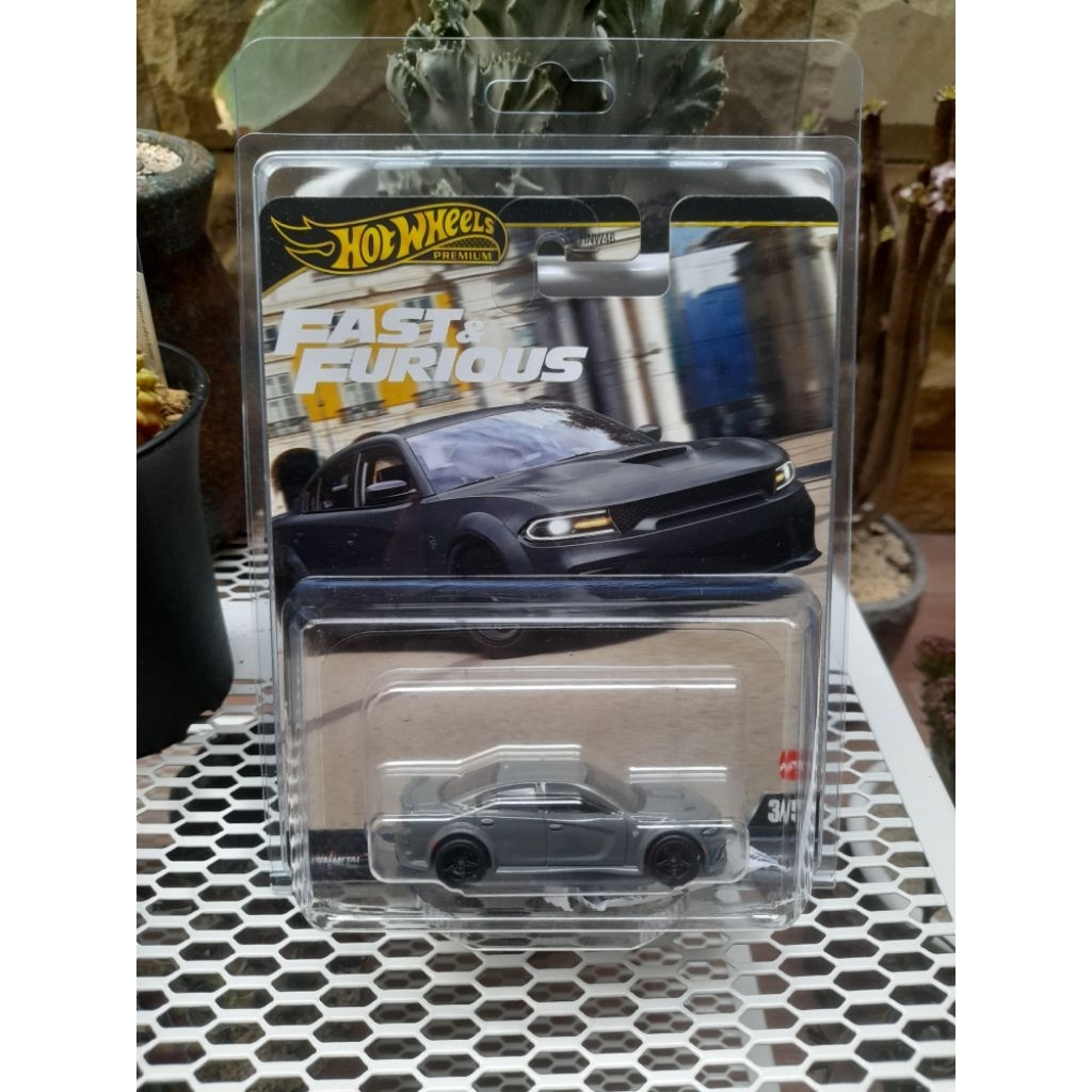 Hot Wheels Premium Fast & Furious - 2020 Dodge Charger Hellcat Grey (abu)