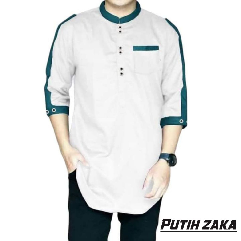 koko kurta zaka kombinasi lengan 3/4 premium quality