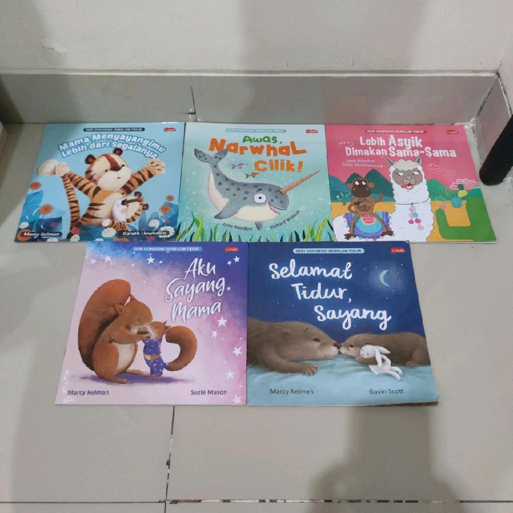 BEKAS - ORIGINAL - Paket Buku Cerita Anak - Seri Dongeng Sebelum Tidur - Lebih Asyik Dimakan Sama-Sa