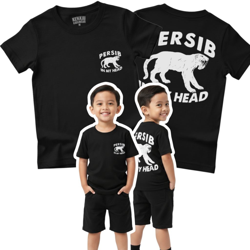 Kaos Anak PERSIB In My Head usia 1 sampai 12 tahun