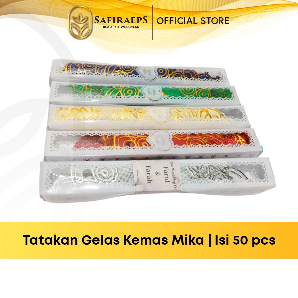 [Isi 50pcs] Souvenir Tatakan Gelas Kemas Mika - Souvenir Pernikahan - Souvenir Acara