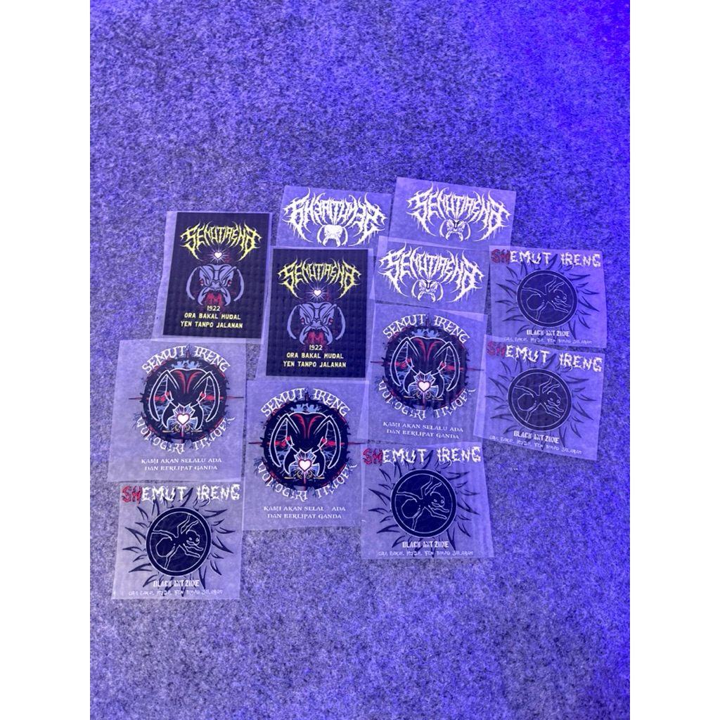 Stiker sablon setrika DTF psht 1922 semut ireng,Stiker logo psht,sablon setrika hati bersinar
