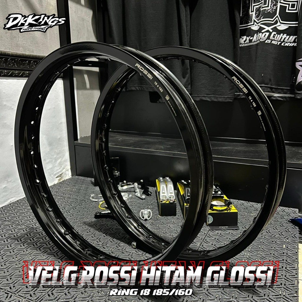 VLEG ROSSI HITAM GLOSSI RING 18-185/160