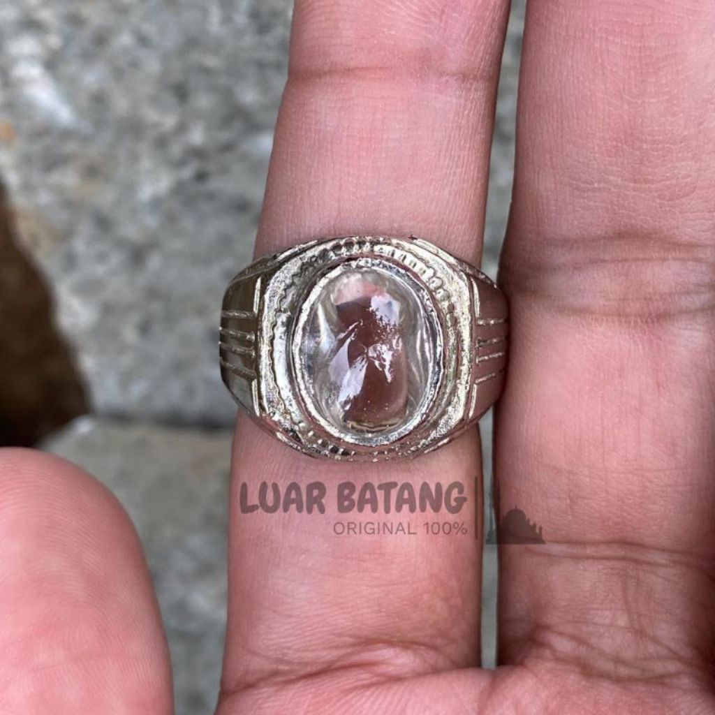 Cincin batu akik Kinyang air Bangka Belitung Natural 100%