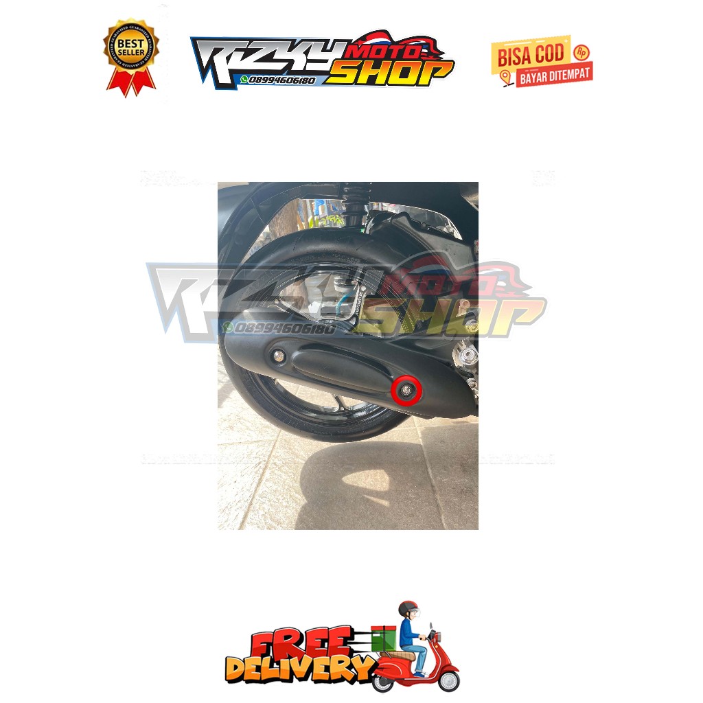 BAUT TAMENG KNALPOT ( 1 BAUT ) MODEL SLASH BIASA BEAT ESP NEW SCOOPY ESP NEW STREET TAHUN 2015 - 202
