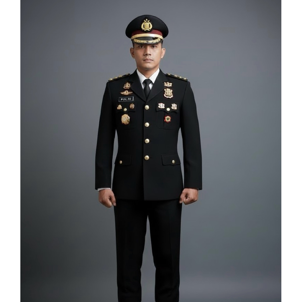 Setelan baju PDU Polri / Setelan PDU Polri