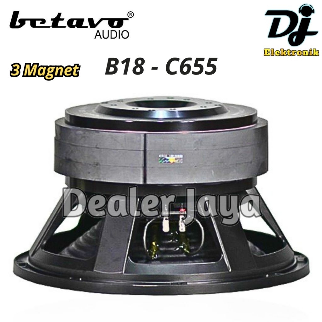 Speaker Komponen Betavo B18-C655 / B18C655 - 18 inch