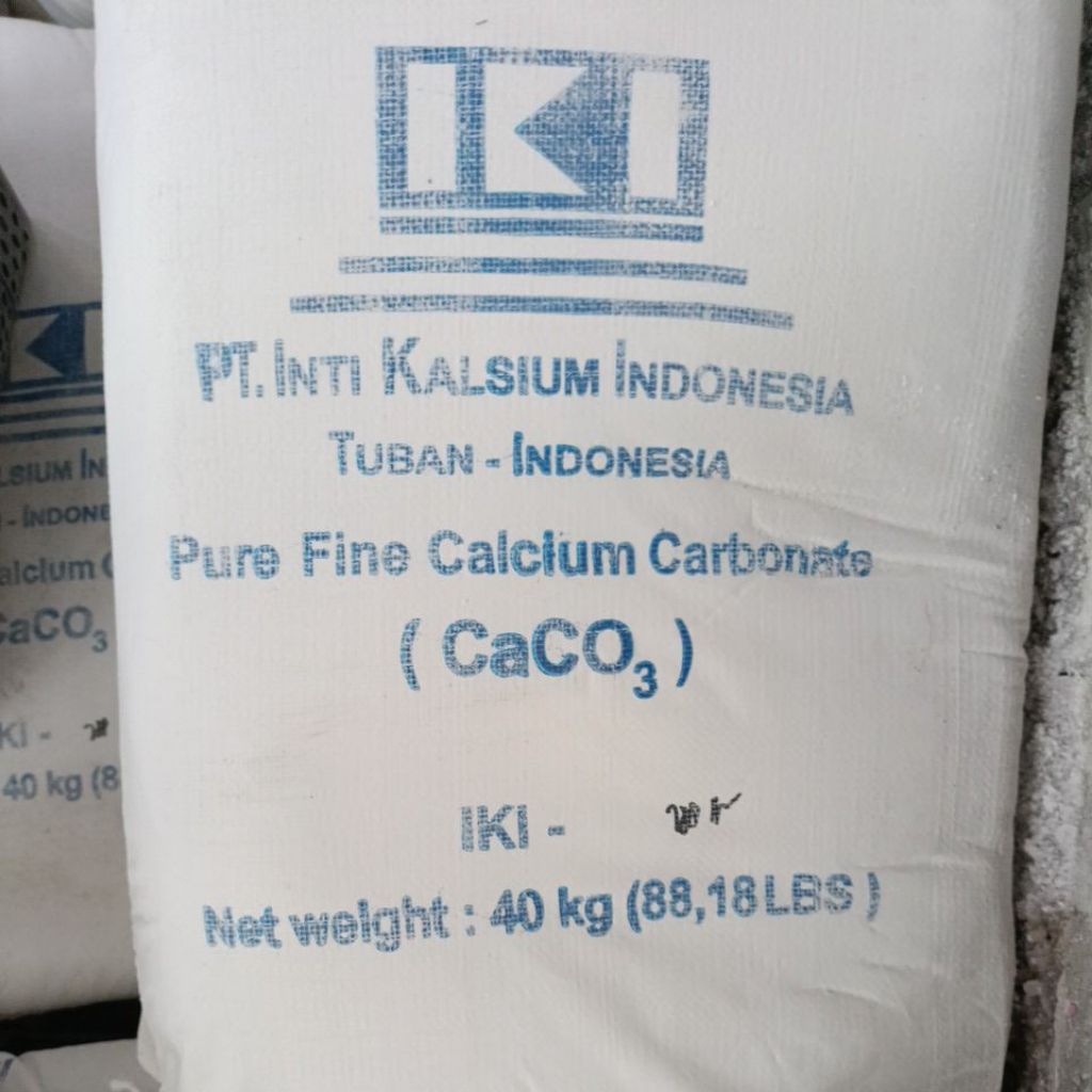 Calcium Carbonate CaCO3 Kalsium karbonat Super white 1kg 1200 mesh