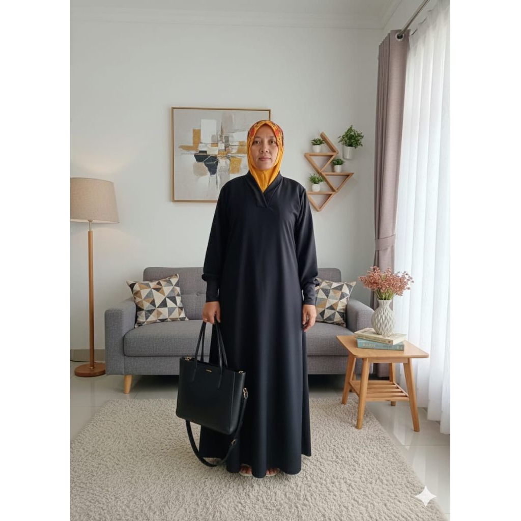 Abaya Simple Hitam