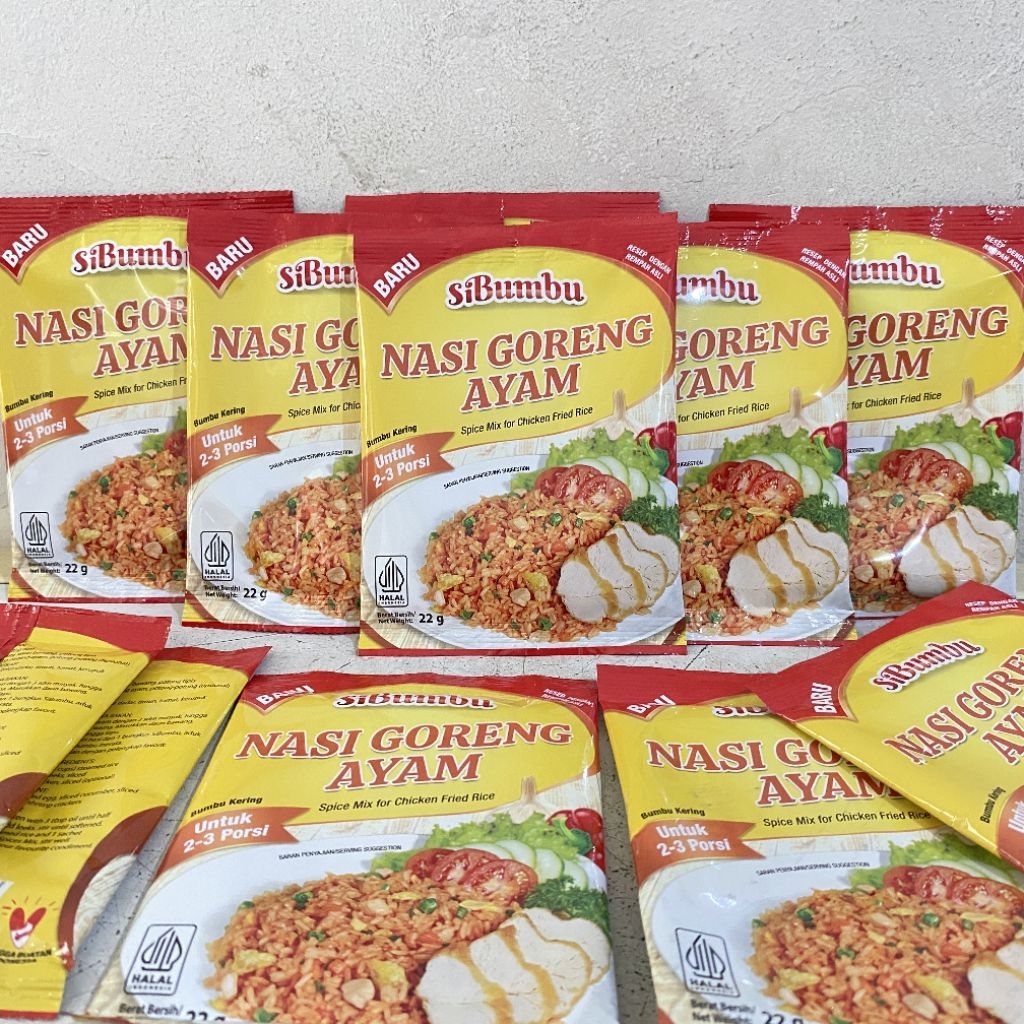 SiBumbu bumbu NASI GORENG AYAM 22 gram | bumbu nasi goreng ayam | bumbu nasi goreng instan