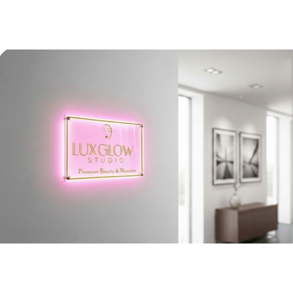 Papan Nama Kantor Ruangan Akrilik Minimalis Custom