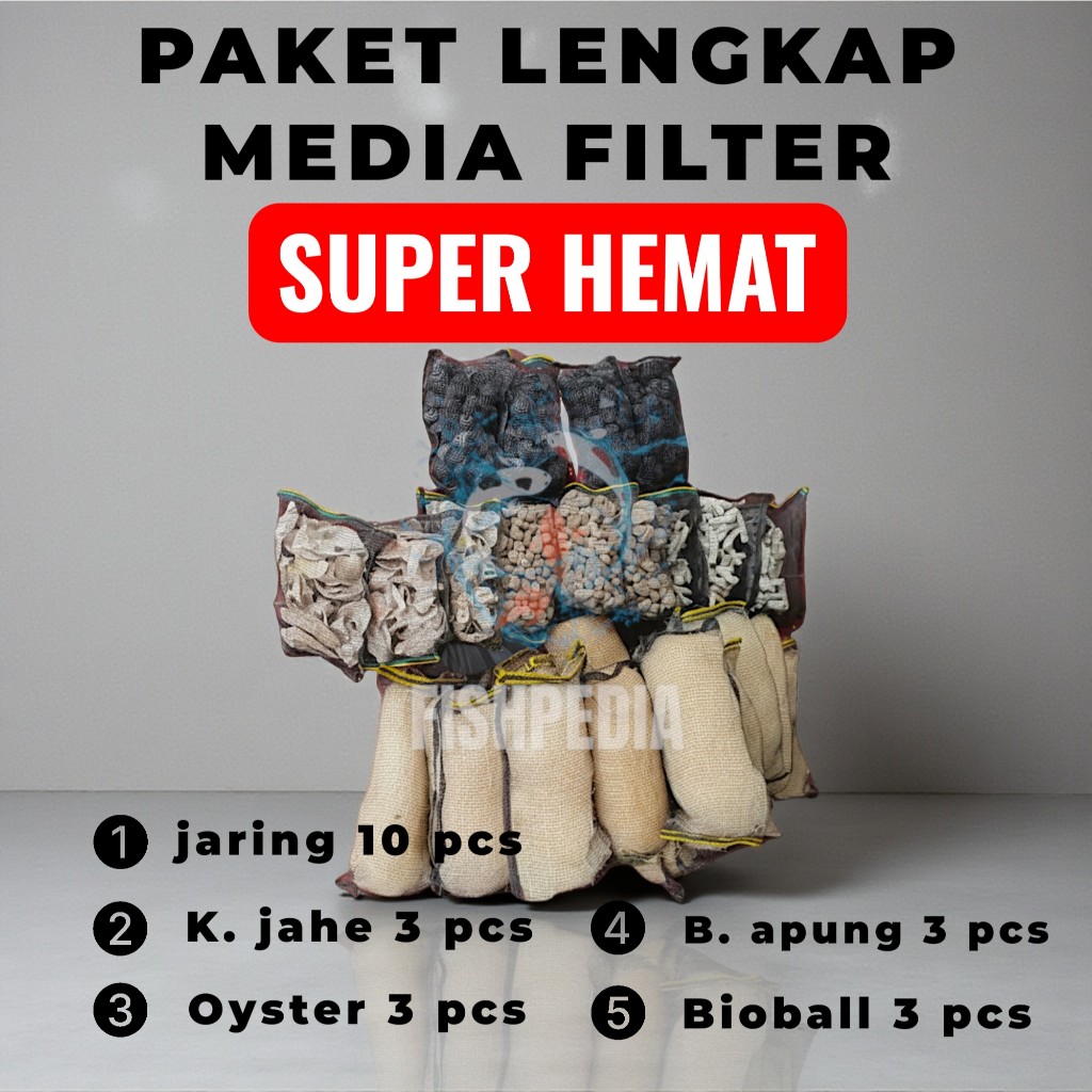 MEDIA FILTER KOLAM IKAN KOI LENGKAP