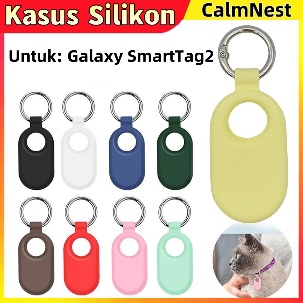 Kasing Samsung Galaxy SmartTag 2 Gantungan Kunci - Sarung SmartTag 2 Pemegang Lokator Samsung SmartT