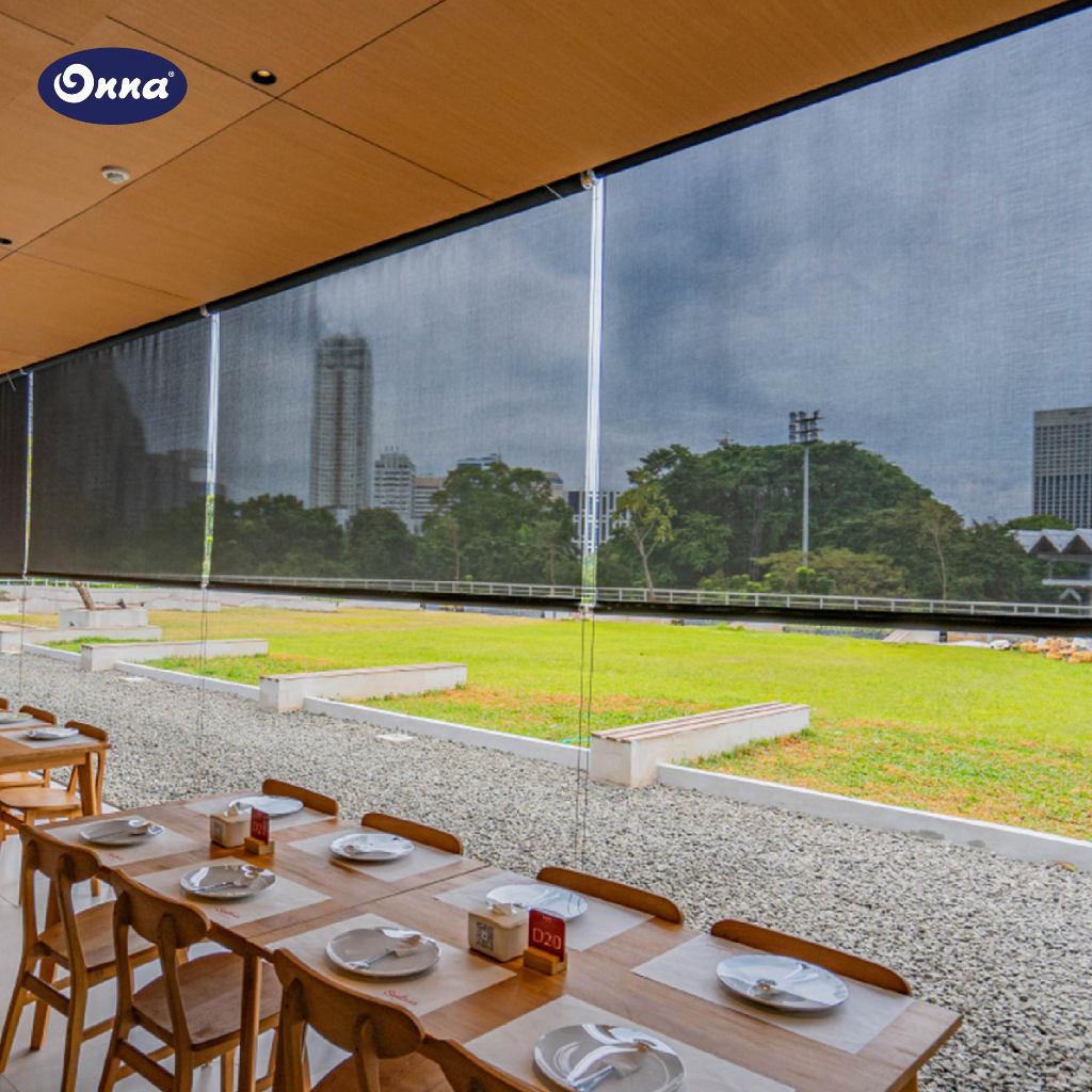 ONNA Suntex Blind Tirai Outdoor Penahan Angin Minimalis Modern (Ukuran Custom)