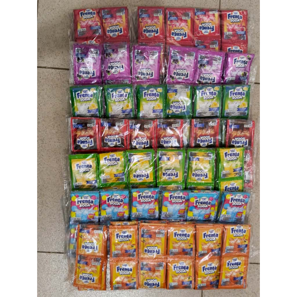 Frenta Rasa-Rasa Sachet 10 Gram – Minuman Serbuk Segar 10 Varian Rasa Pilihan 1 renceng 10 sachet