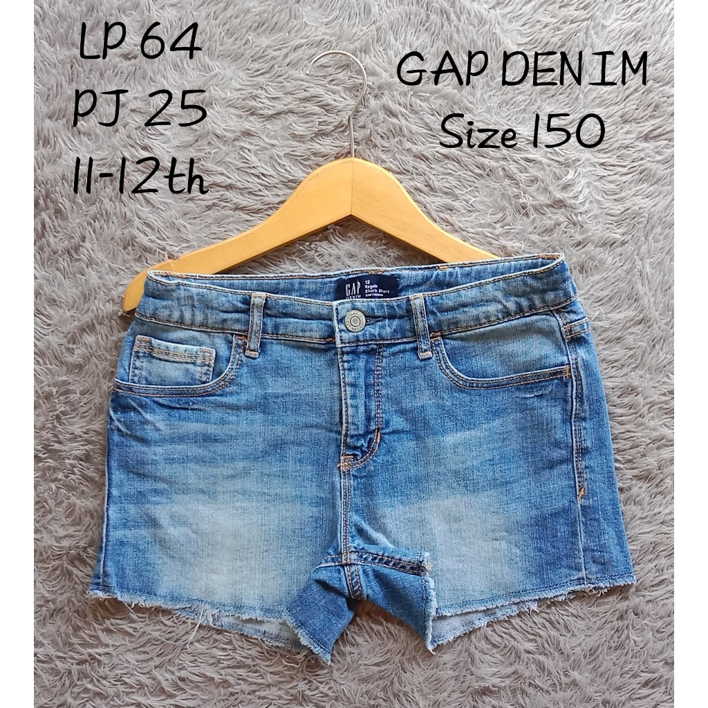 Celana pendek hot pants denim anak/remaja -GAP-DENIM-