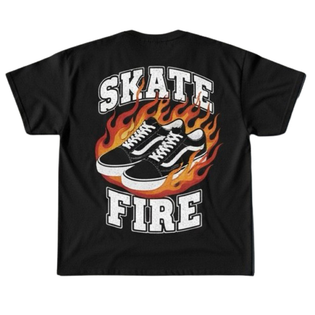 KAOS SKATE FIRE DESAIN STREETWEAR