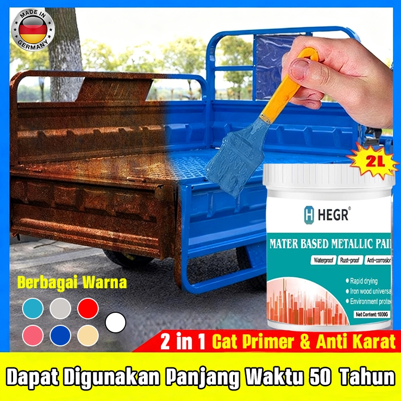[COD] Cat Besi Anti Karat Tahan Lama, Cepat Kering 2 Jam untuk Pagar, Pintu & Atap Seng - Formula Ef