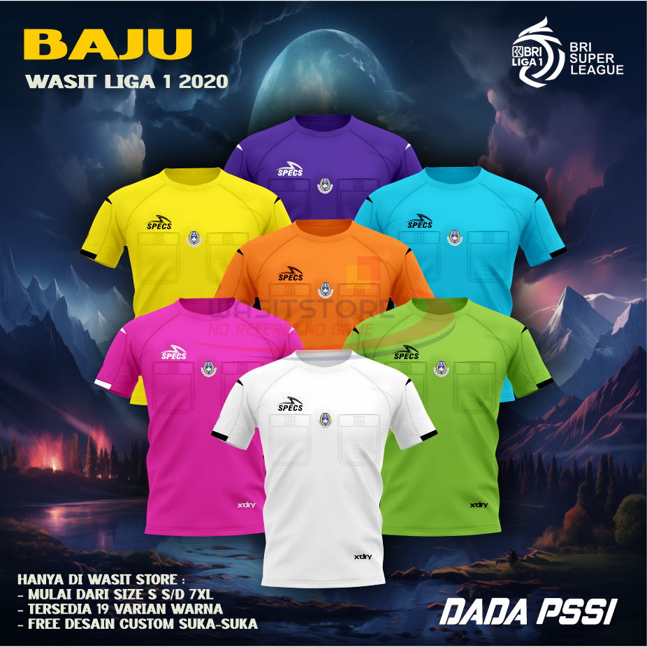 BAJU TUGAS WASIT LIGA 1 2020/ 2021 ( DADA PSSI )