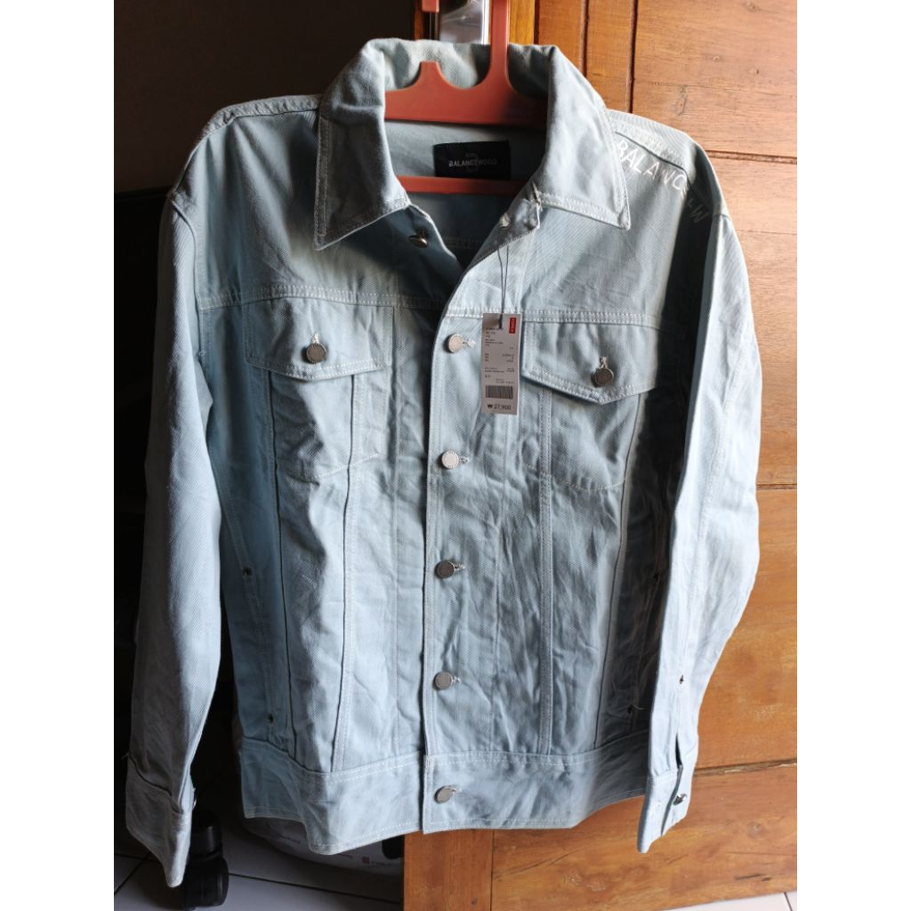 jaket jeans Balance wood