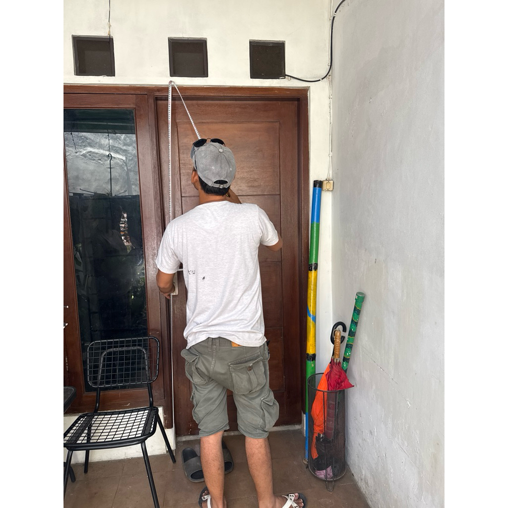 Pintu expanda alumunium coklat duta indah