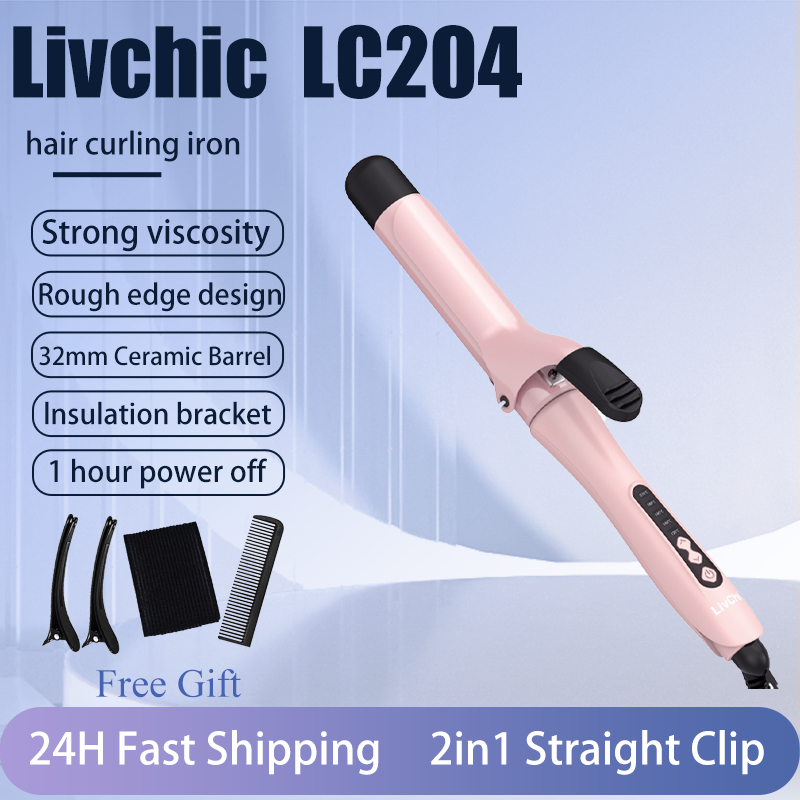 LivChic Ion Negatif Keriting Catokan Rambut Curly catok 32mm LC204