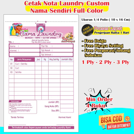 Nota Laundry Custom 2 Ply