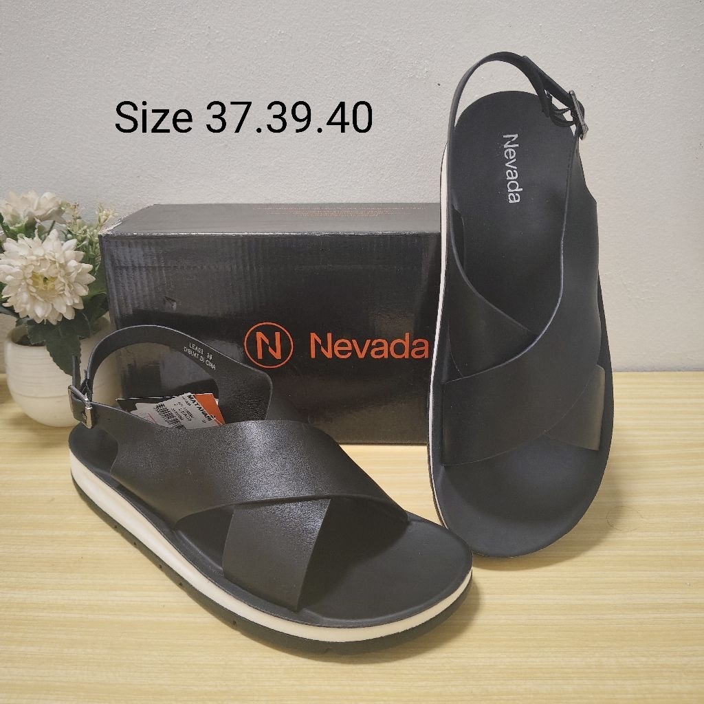 Sandal Selop Wanita Branded Nevada New Arrival Ori Mall 100%, bahan karet anti badai